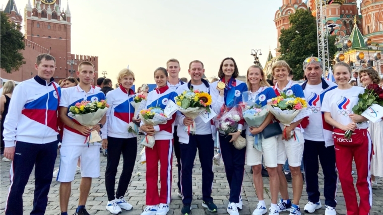 Торжественная церемония чествования российских олимпийцев – участников игр в Токио прошла в Москве